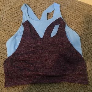 2 lululemon size 10 sports bras